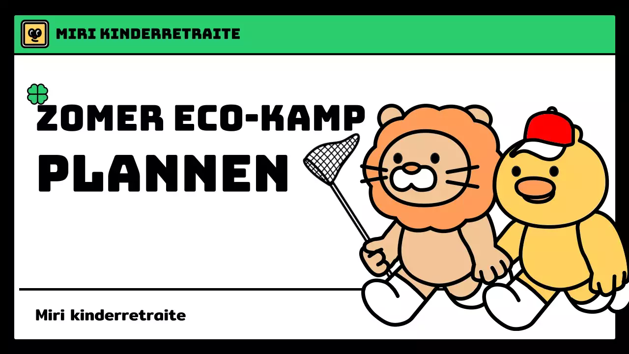 Winterkamp voor kinderen met een schattige stijl in lichtblauw en groen