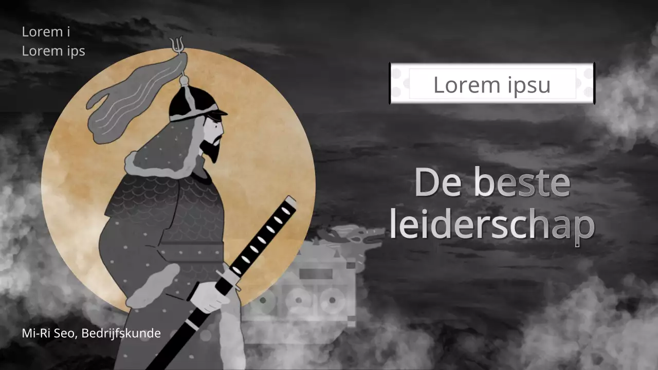 Een traditioneel maar grandioos concept in zwart en goud