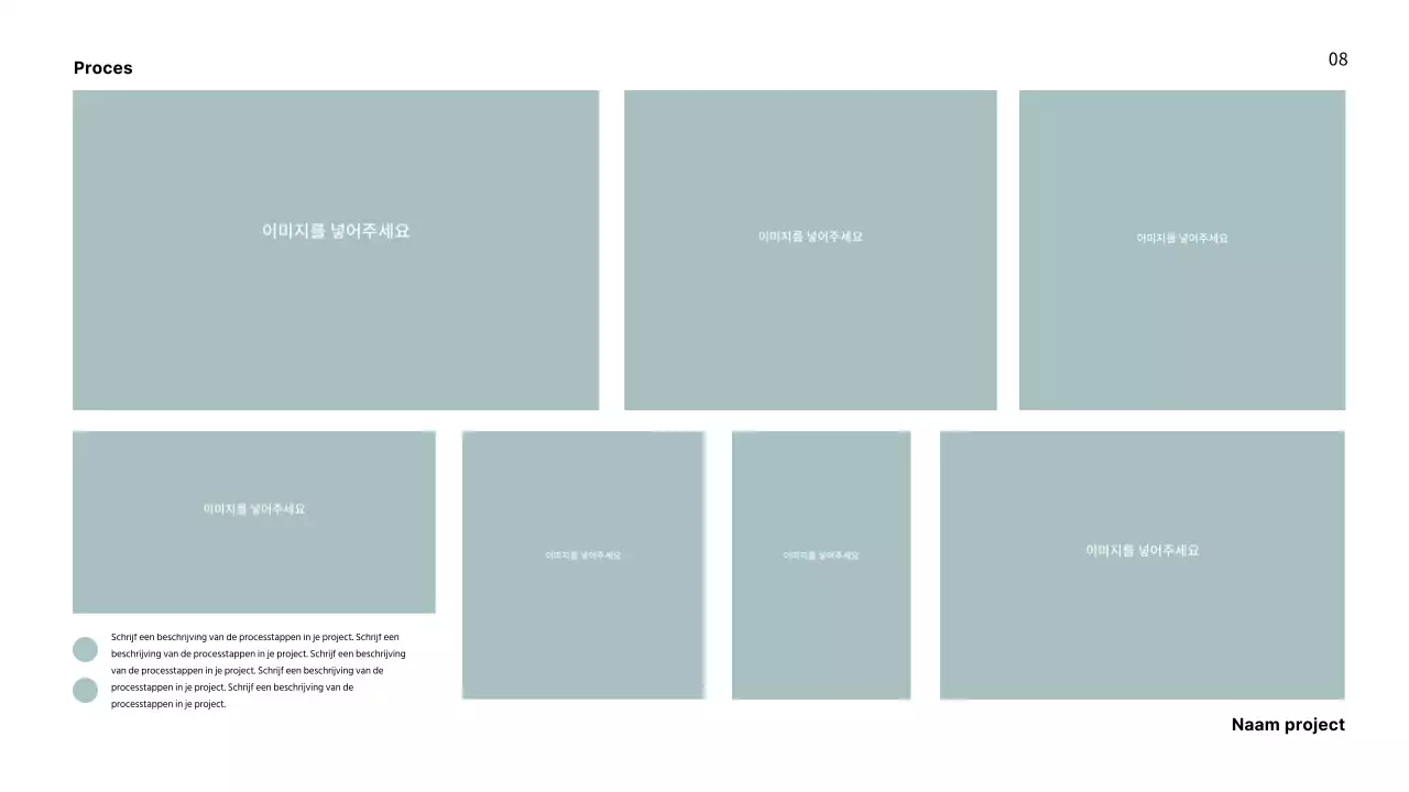 Portfolio met een frisse lay-out