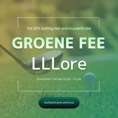 Gradient's Golf Green Fee Korting Evenement