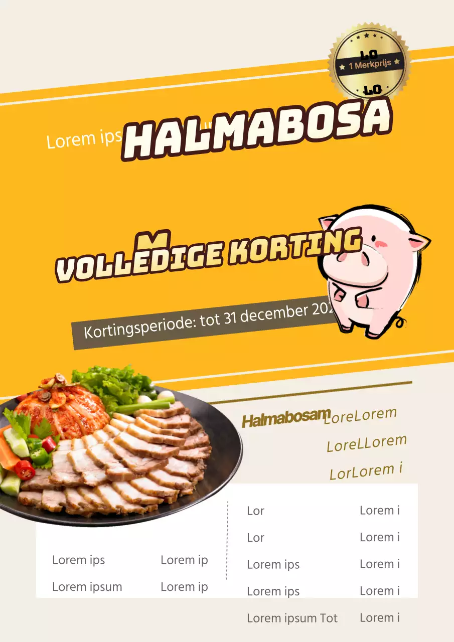Adverteer een korting op je karaagemenu
