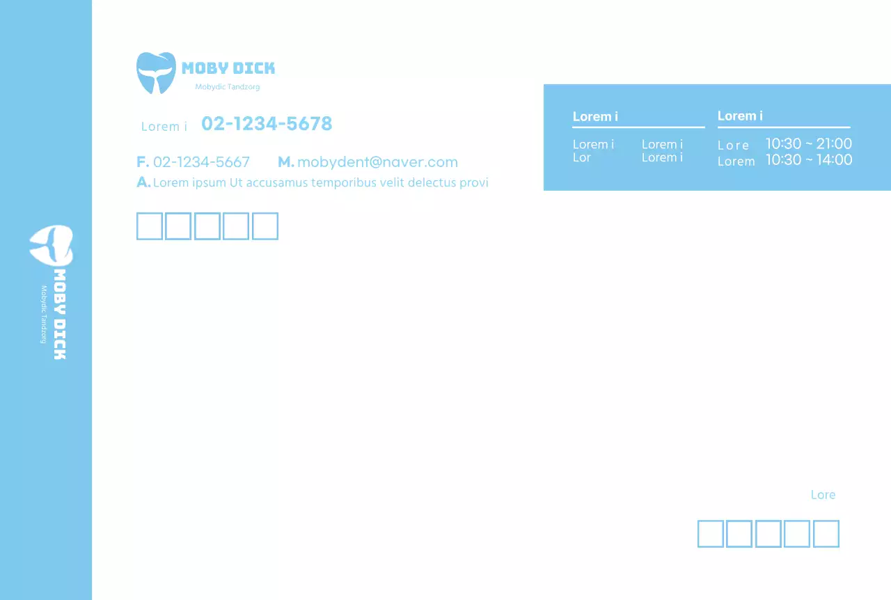 Blauw logo schoon tandheelkundig bedrijf