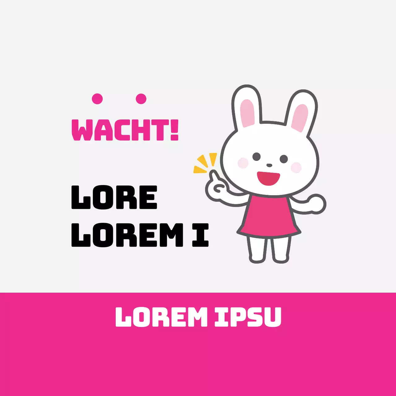 Roze illustratie schattige corona quarantaine