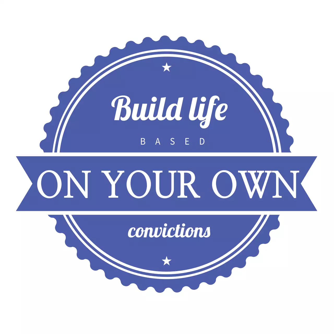 青 シンプル モチベーション ポスター ロゴ