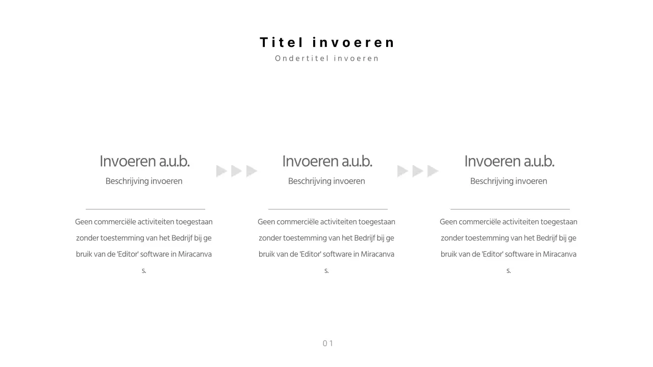 Een witte, eenvoudige concepttijdlijn