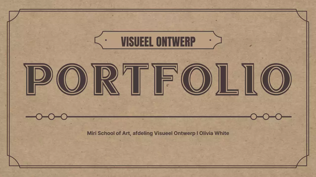 Portfolio-thema met een retro-concept