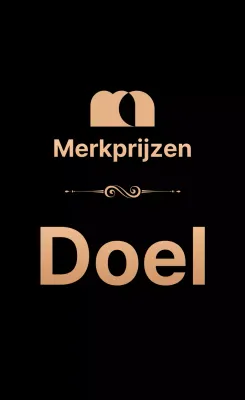 Promoot je awards met een goud en zwart logo en tekst