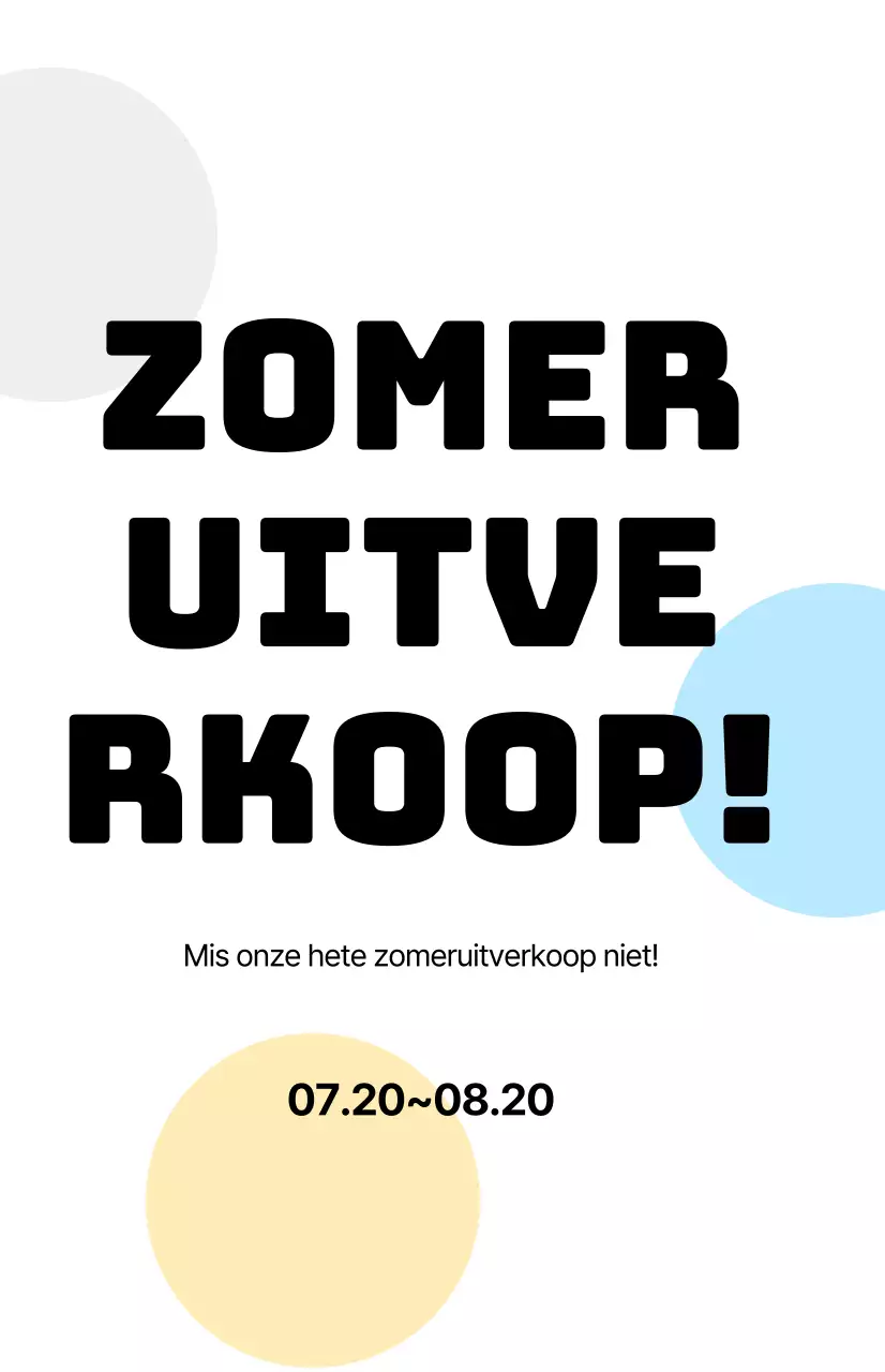 Promoot je zomeruitverkoop met kalligrafie op een witte achtergrond