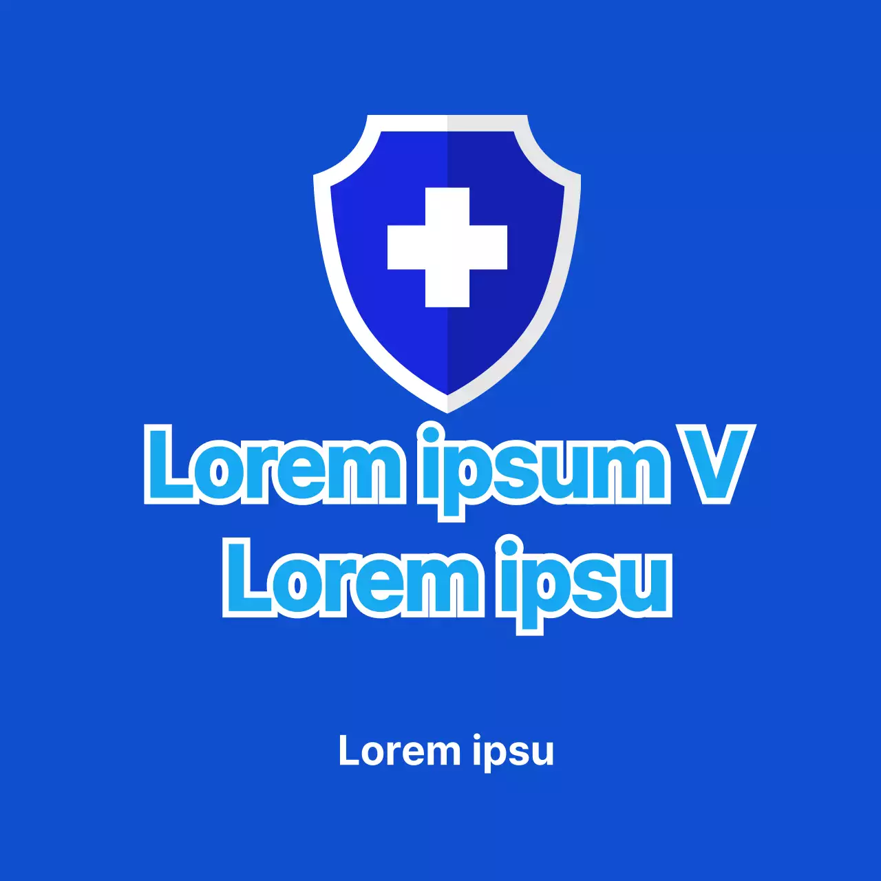 Blauwe Corona Gevaccineerd Medische Sticker