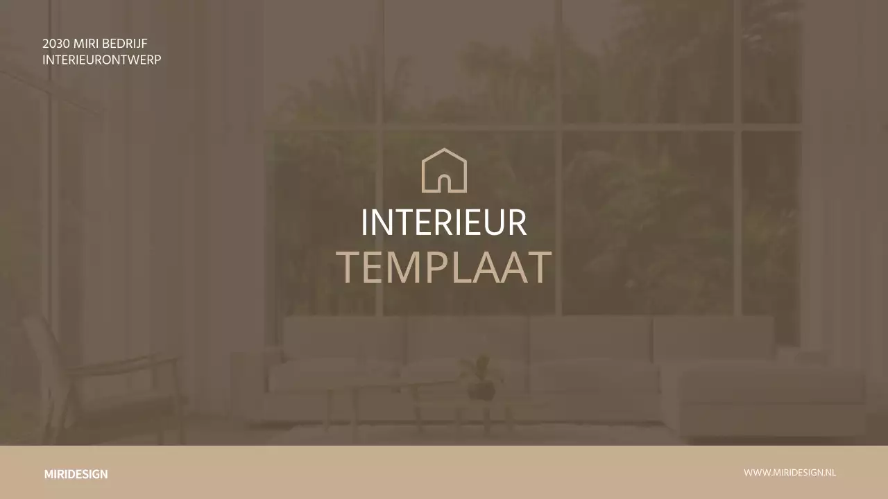 Bruintint Emotioneel Interieur Sjabloon