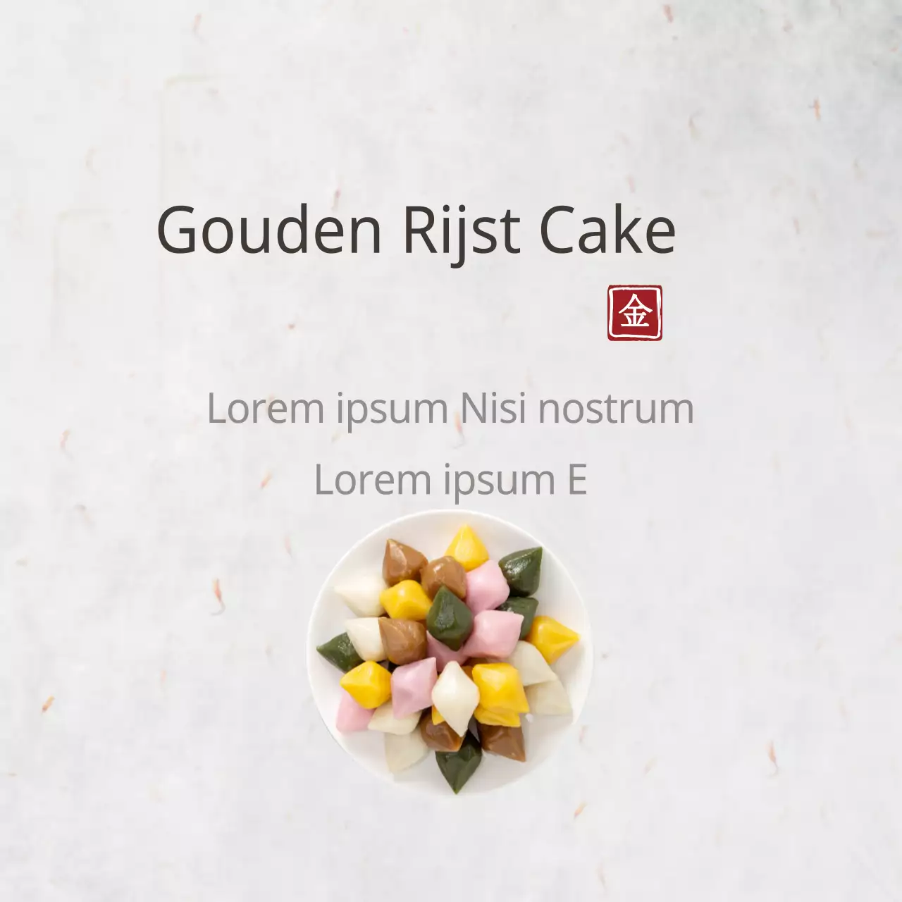 Gouden Rijst Cake