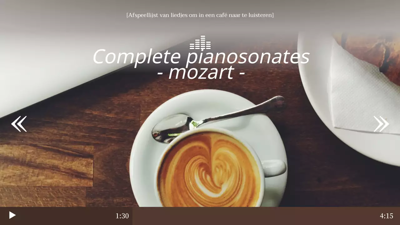 Afspeellijst YouTube miniaturen met een schoon, bruin kleurenschema