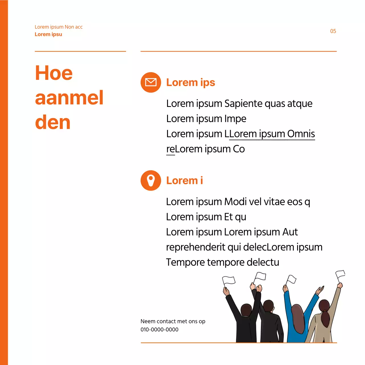 Election Support Worker Jobs in oranje gemarkeerd