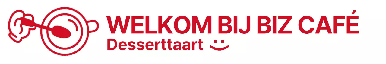 Eenvoudige, schattige illustraties en tekstzinnen in rood zorgen samen voor een stijlvol café