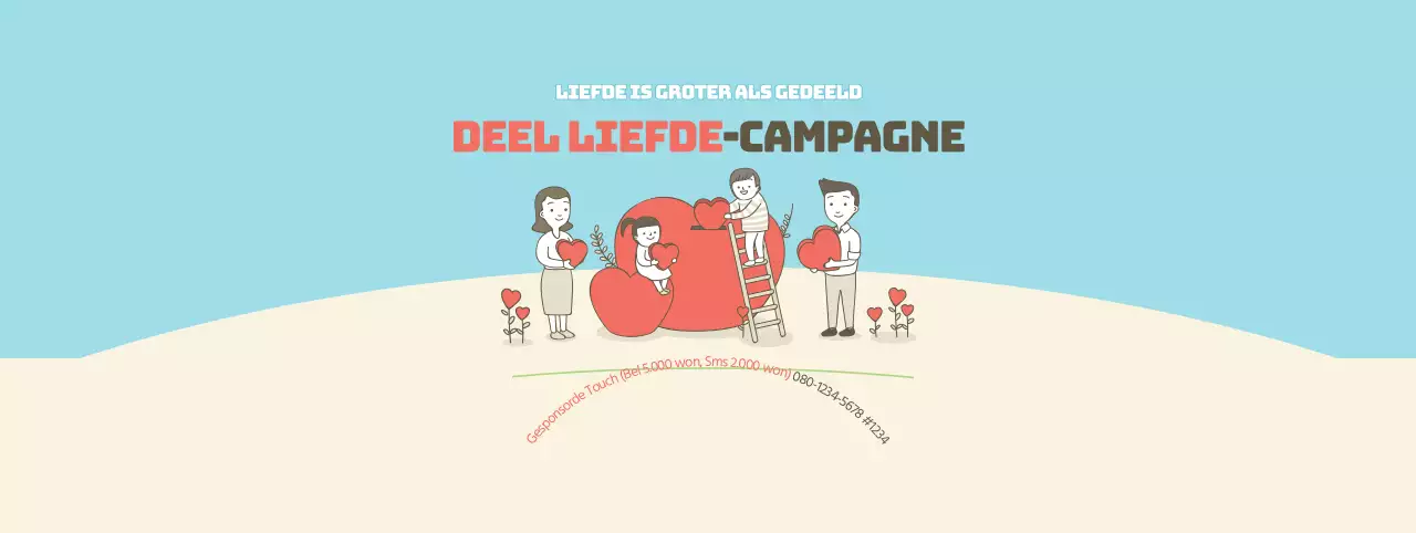 Rood, blauw en beige voor de buurt