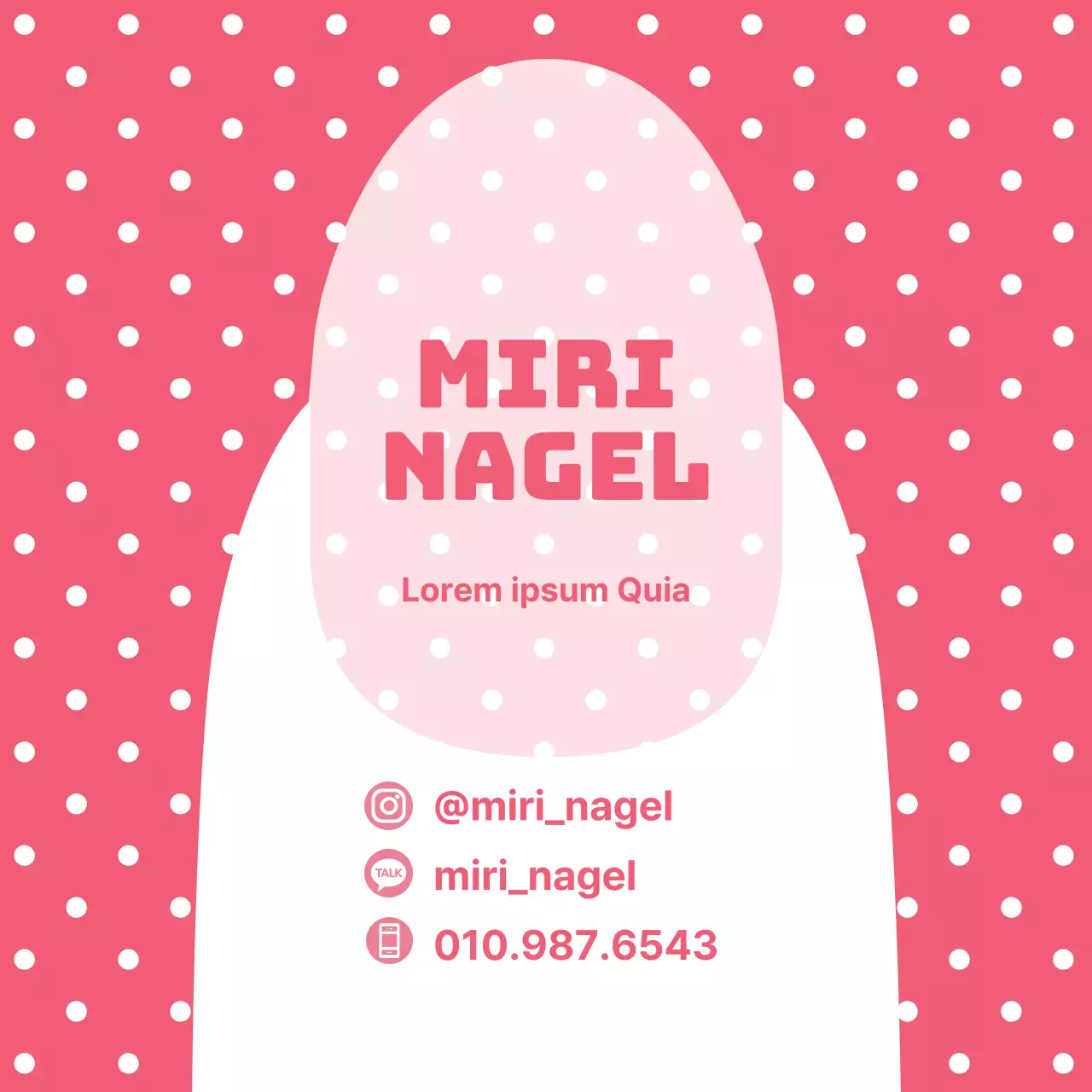 Roze stippen achtergrond nagel Illustratie nagels