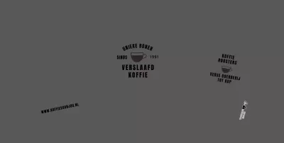 Grijze strakke lijnen illustratie café