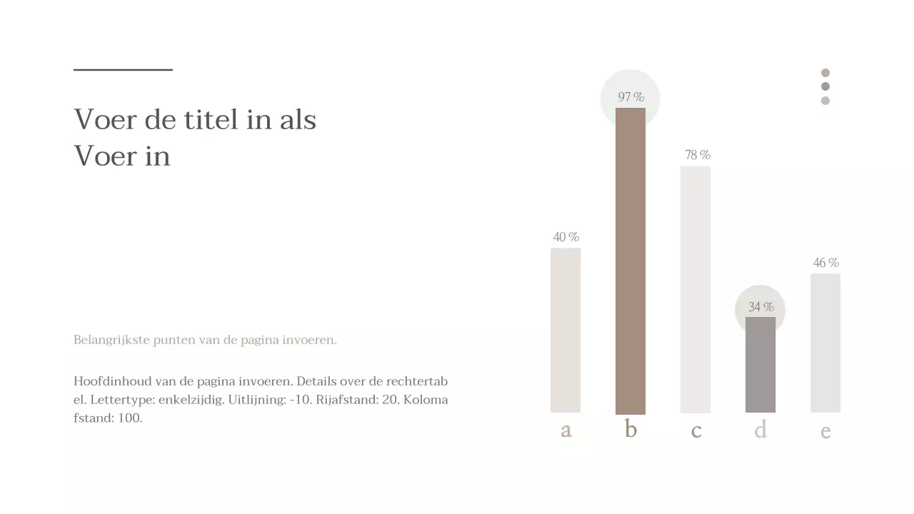 Ontwerp een staafdiagram met een eenvoudig emotioneel concept