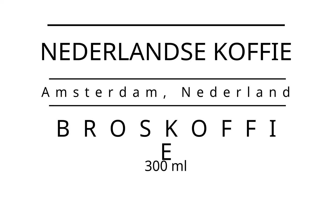 NEDERLANDSE KOFFIE