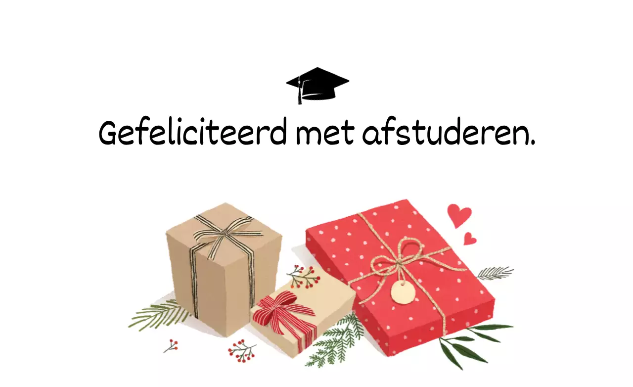 Het afstuderen vieren