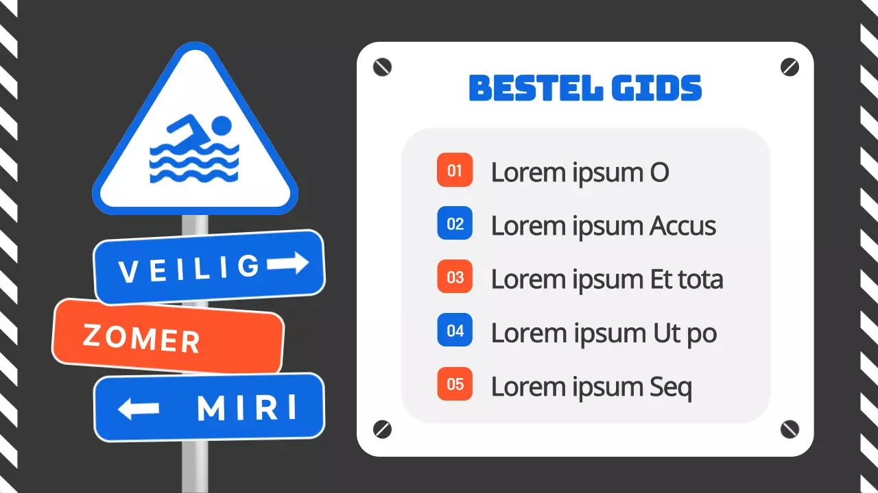 Een oranje en blauwe gids voor waterveiligheid in de zomer