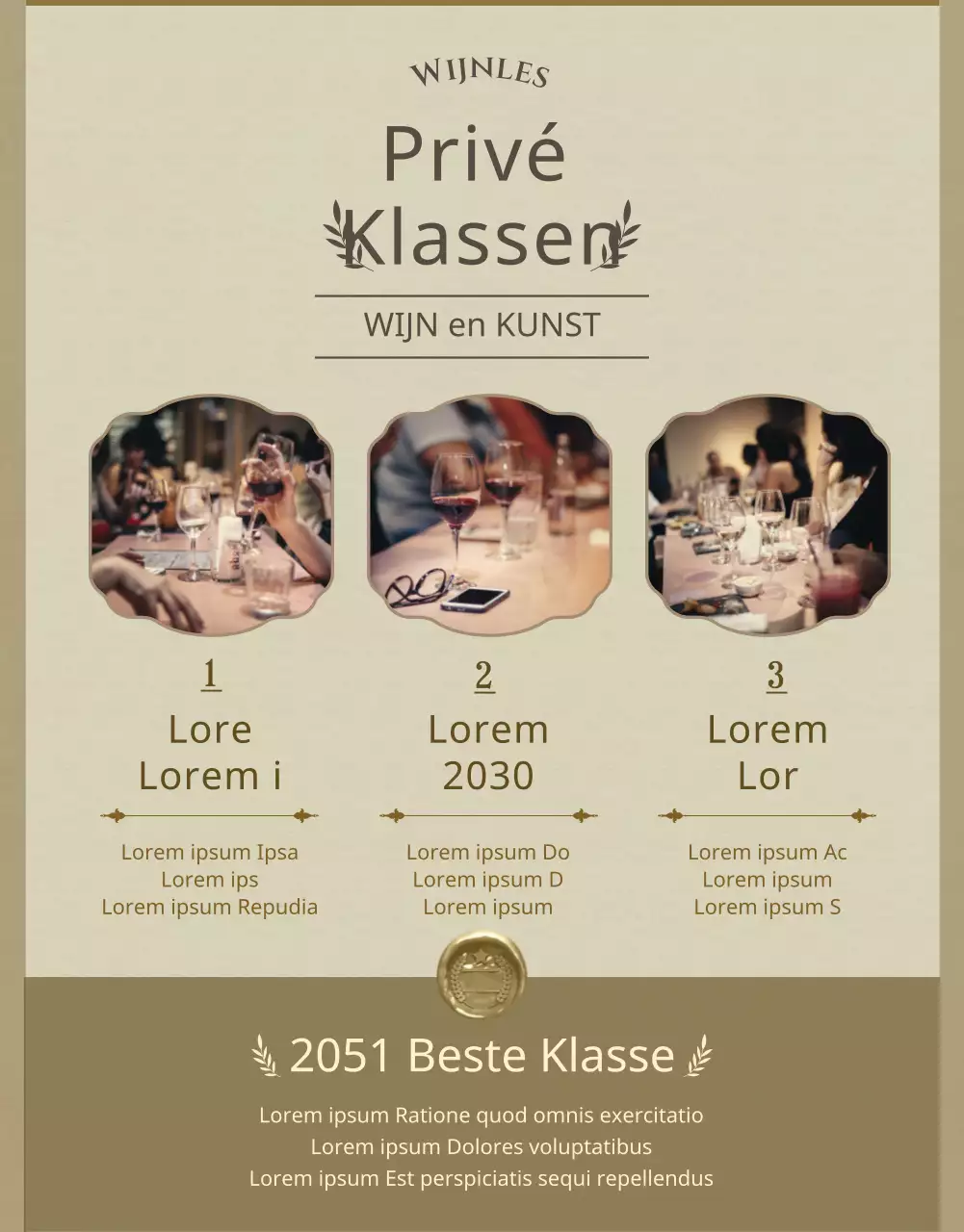 Een gids voor beige, vintage-geïnspireerde wijn en kunstlessen