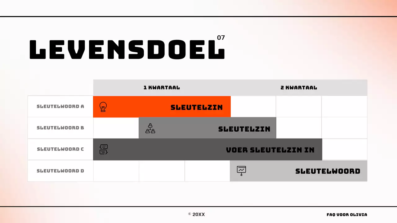 Een eenvoudige gradiënt concept infographic in oranje en wit Over ons