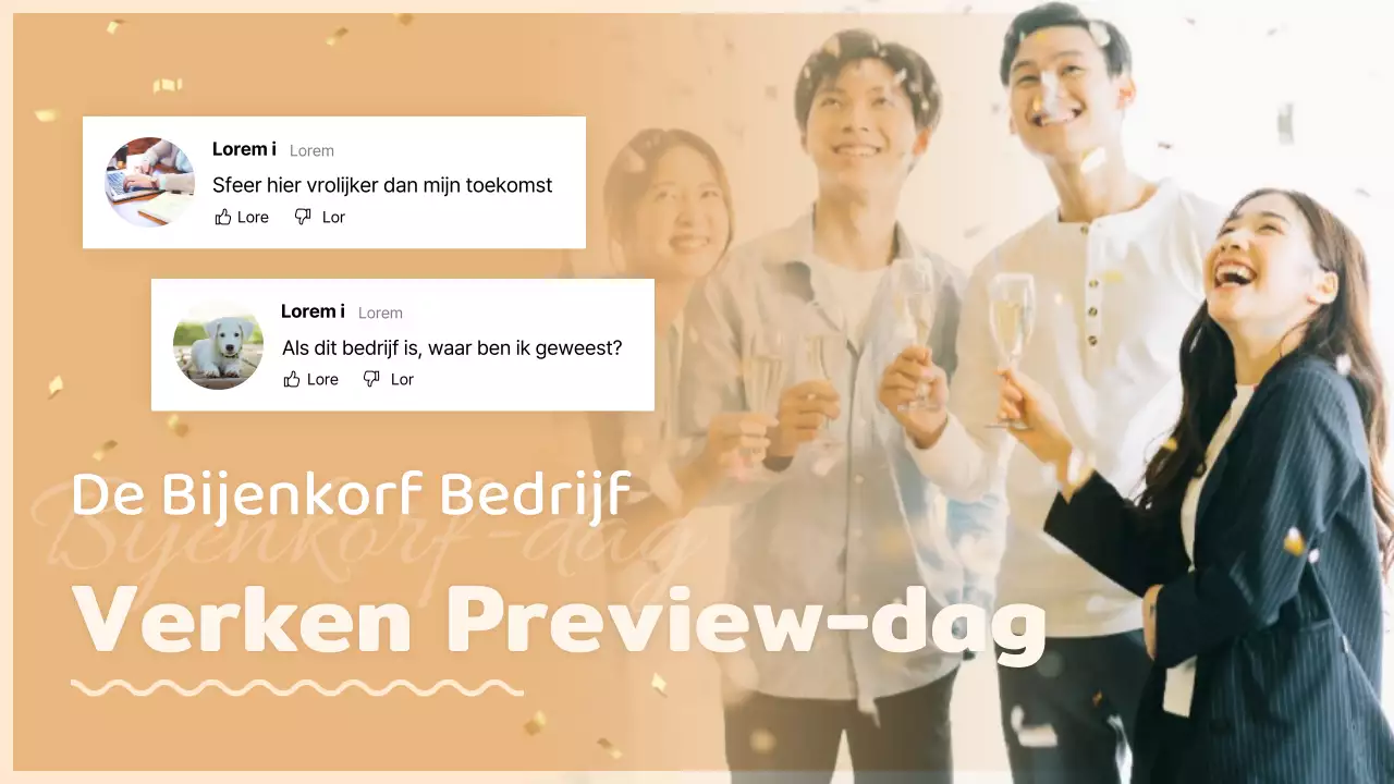 Introductie van het beige commentaarconcept in-house evenement
