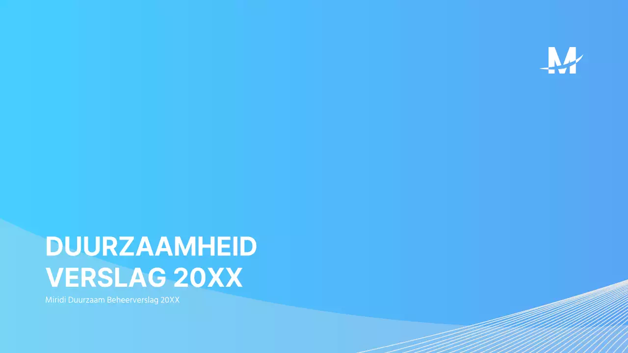 Lichtblauw keurig ESG duurzaamheidsverslag presentatie ppt