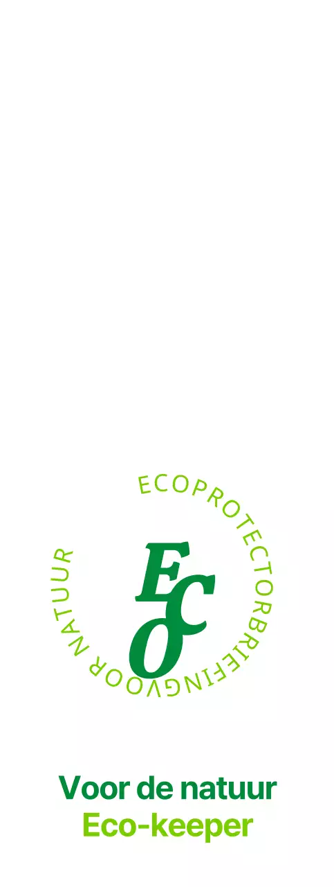 Eenvoudige tekst-symbool logostijl met een groen kleurenschema Ecologische vereniging publiciteit en promotie
