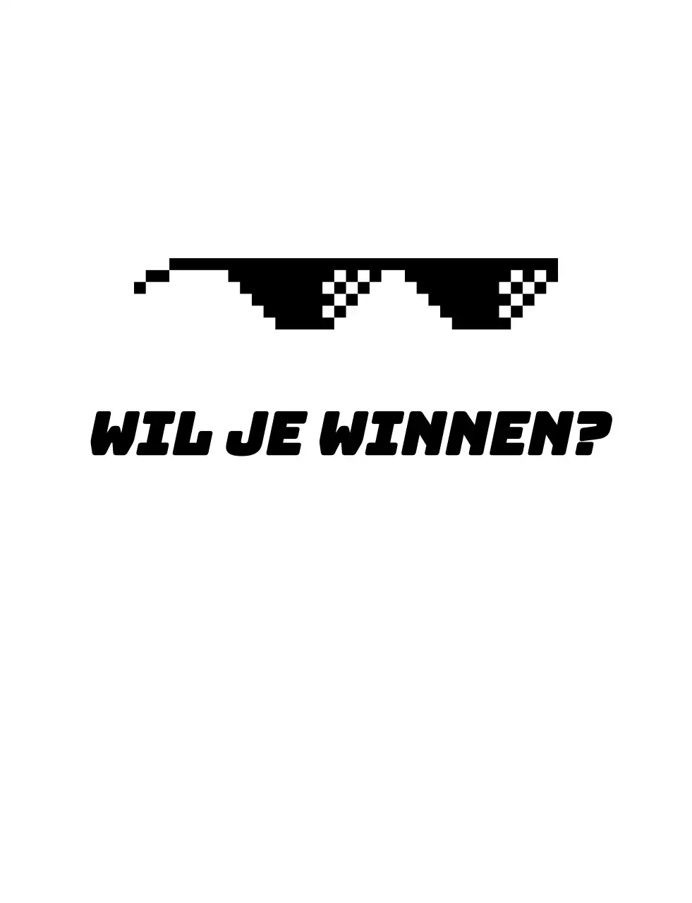 Zwarte stippenbril schoolgroep t-shirt