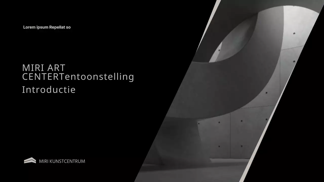 Een inleiding tot een luxueuze zwart-beige museumtentoonstelling