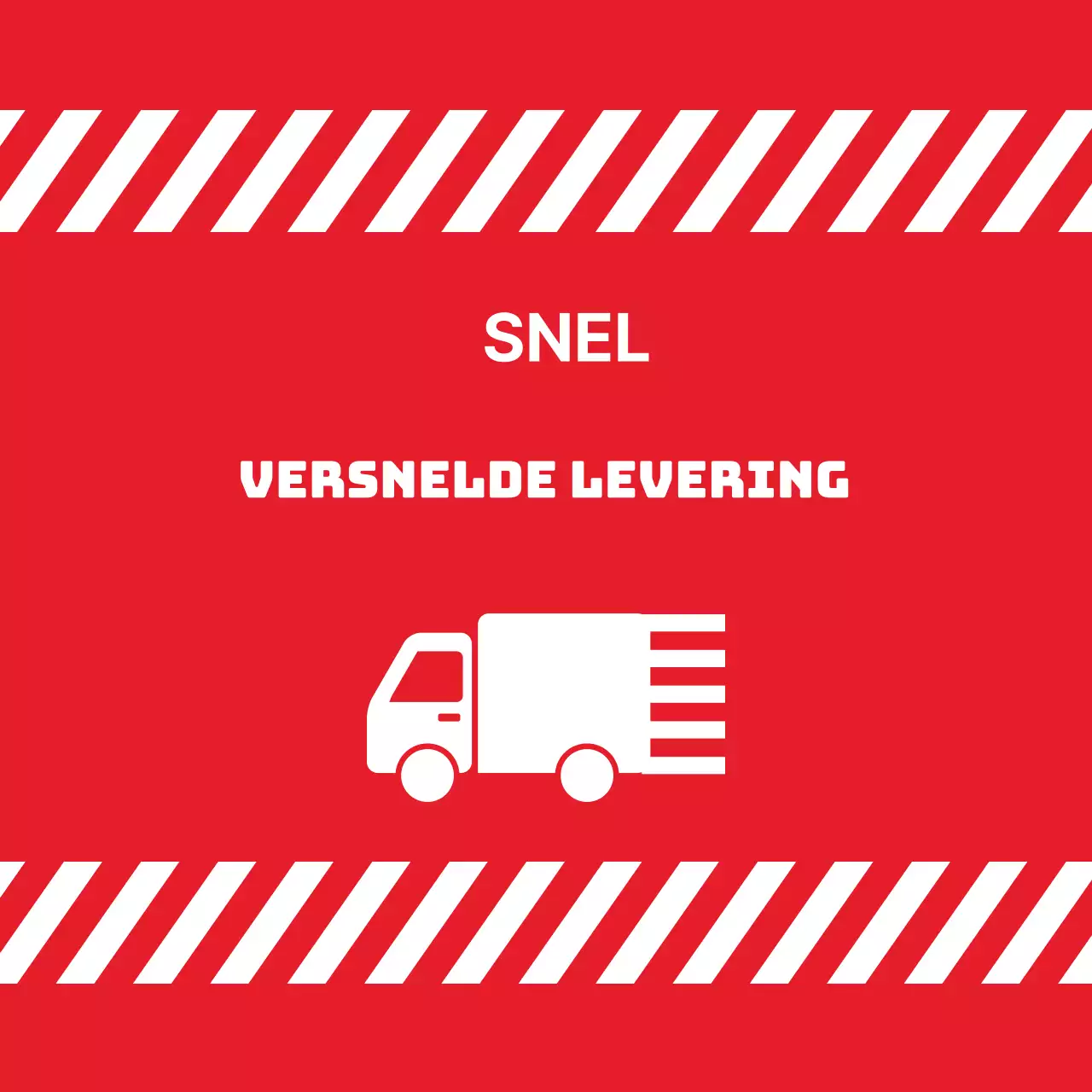 Stickers voor spoedlevering
