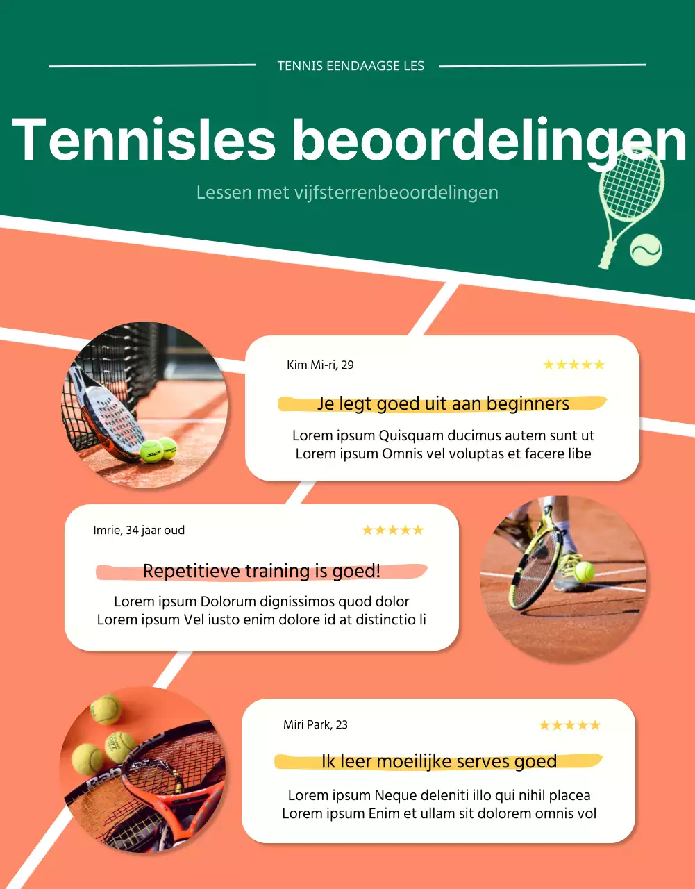 Details van de groene moderne tennispas voor één dag