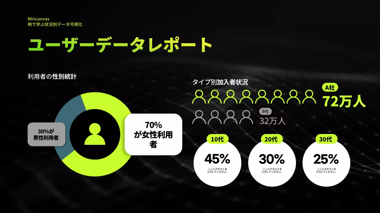 黒 モダン 資料 プレゼンテーション