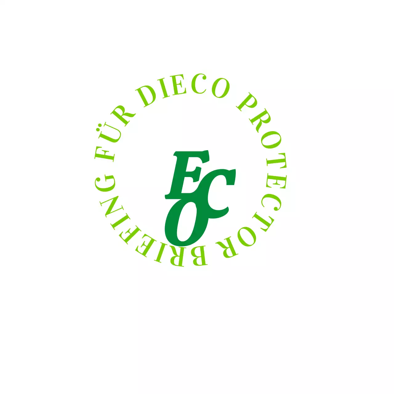 Bewerben Sie Ihre Umweltzertifizierung mit einem einfachen grünen Text