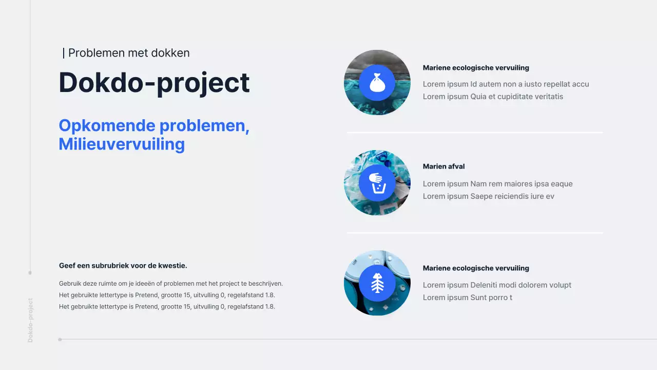 Presentatie over het Blauwe en Grijze Verdedigingsproject voor Dokdo