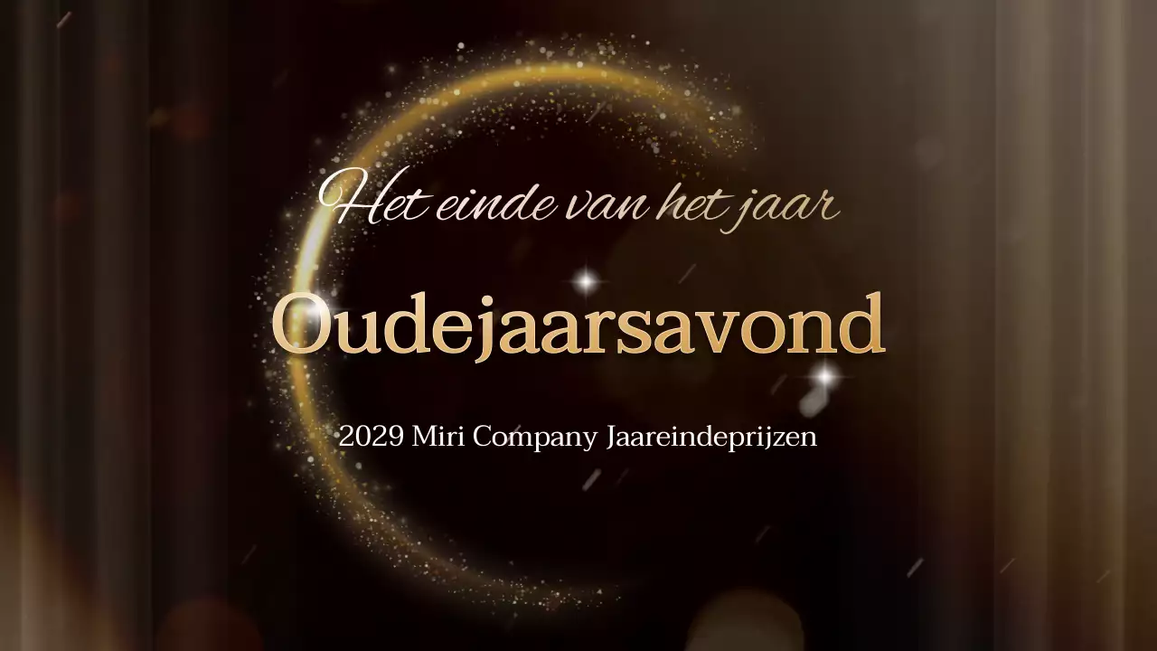 Een gouden en zwarte awards show concept soiree