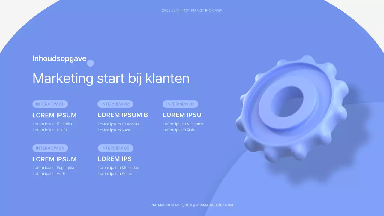 Blauw en wit 3D stereoscopisch vormen thema interview materiaal