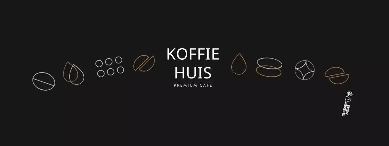 Zwarte eenvoudige café bekerhouder