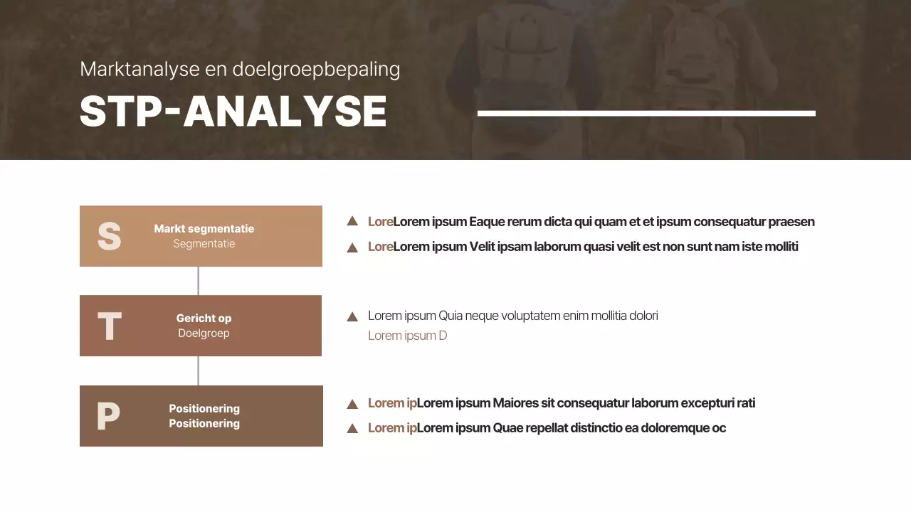 Bruin en eenvoudig voor het presenteren van casestudy's