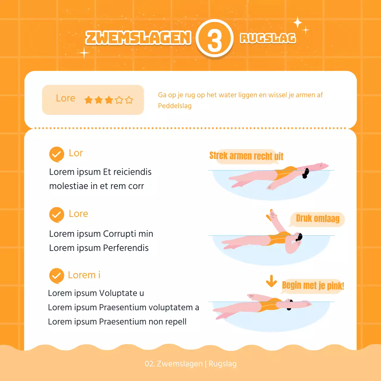 Blauw Roze Punt Illustratie A tot Z van ZwemkaartNieuws