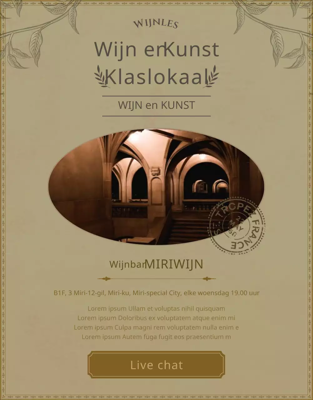 Een gids voor beige, vintage-geïnspireerde wijn en kunstlessen