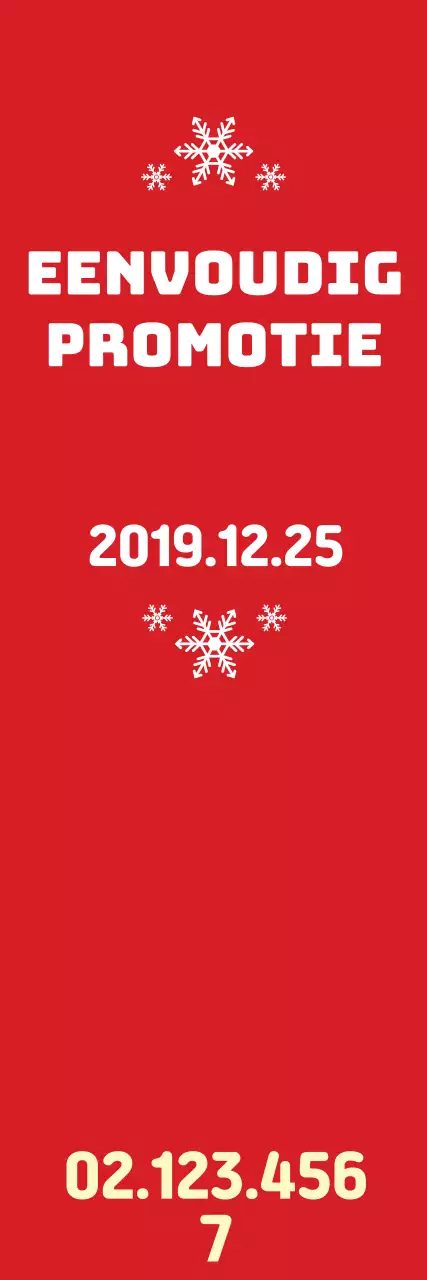 Rode schone promotionele banner