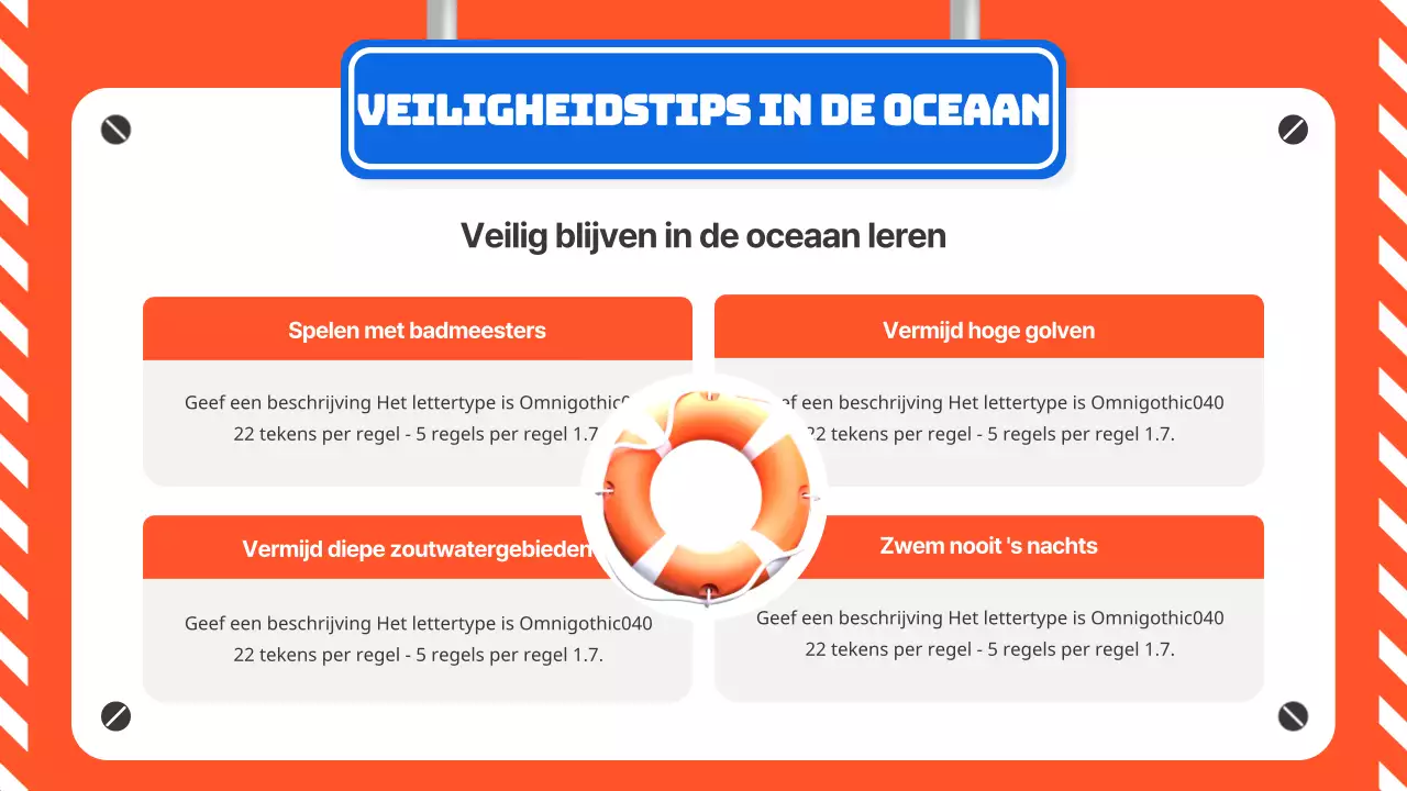 Een oranje en blauwe gids voor waterveiligheid in de zomer