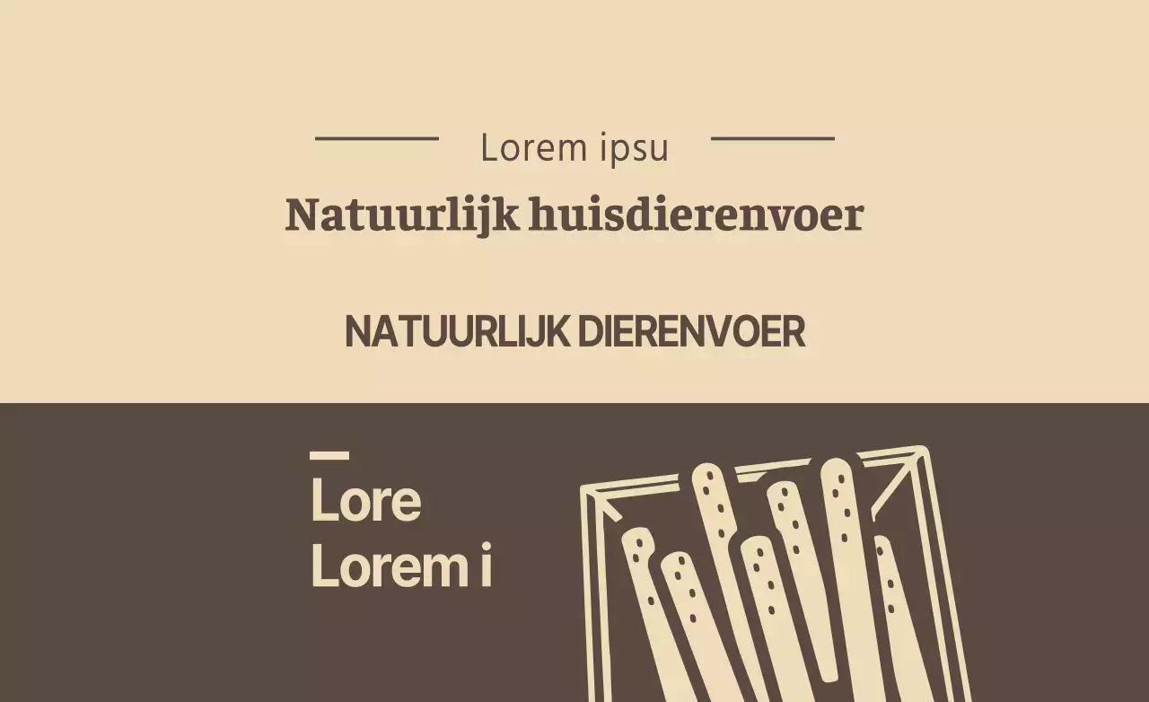 Natuurlijk voer voor huisdieren