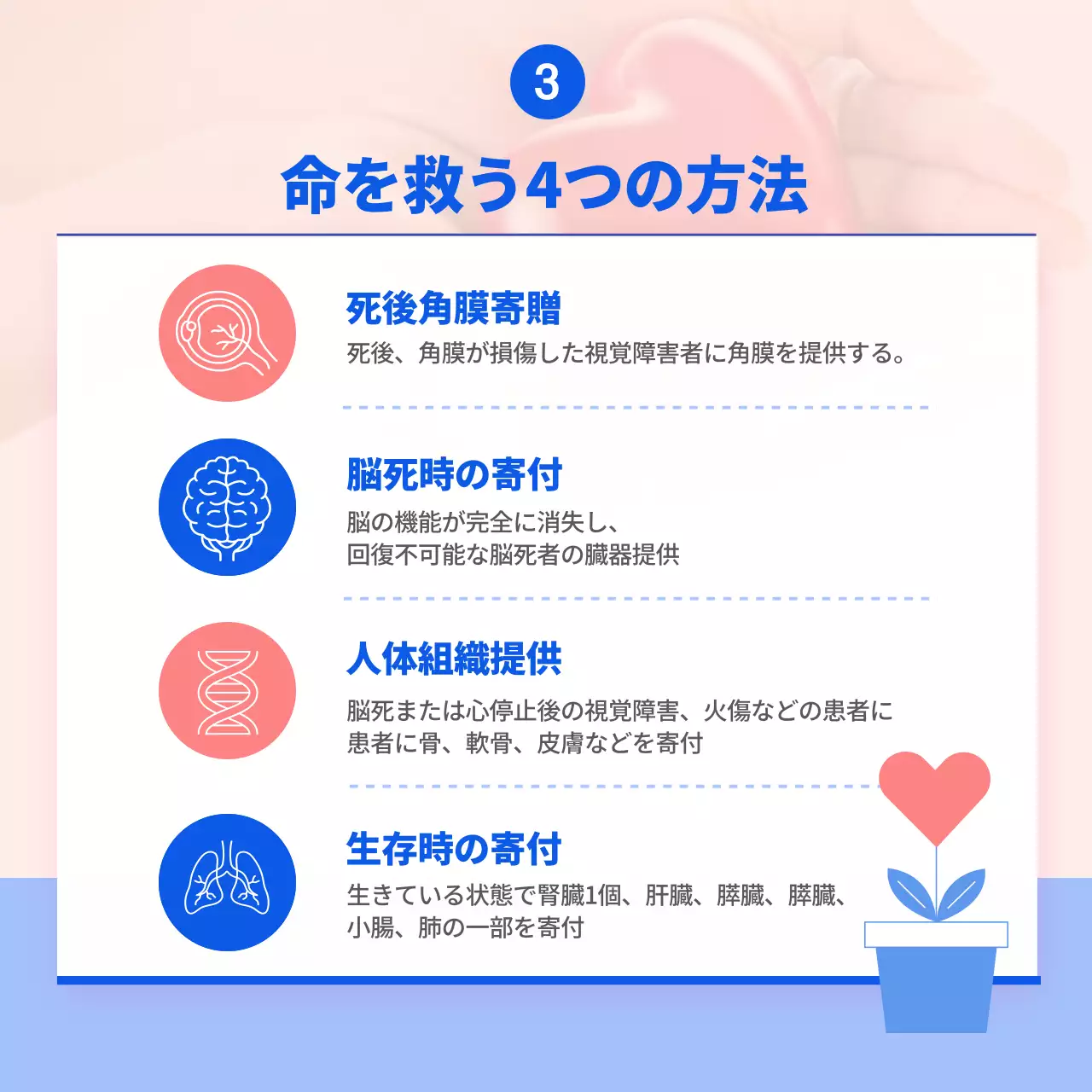 青 シンプル 健康 チラシ Instagram カルーセル