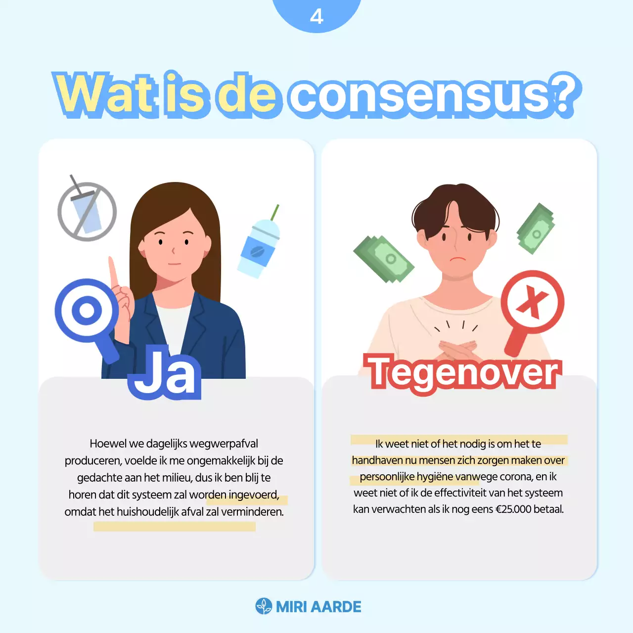 Eenvoudige wegwerpbekers in lichtblauw en felgeelGeleverd door CardNews