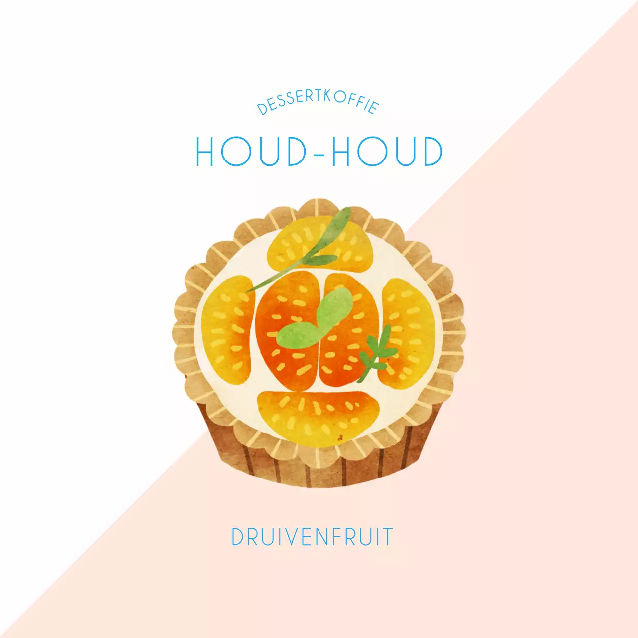 Geïllustreerde Grapefruit Dessert Stickers