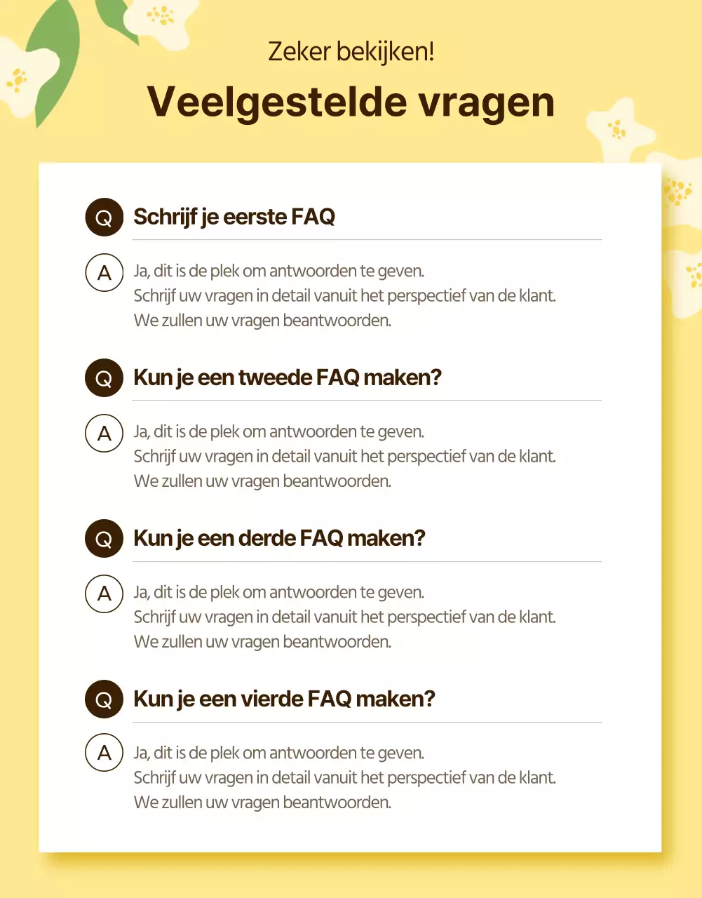 Detailpagina geel voorjaarsevenement